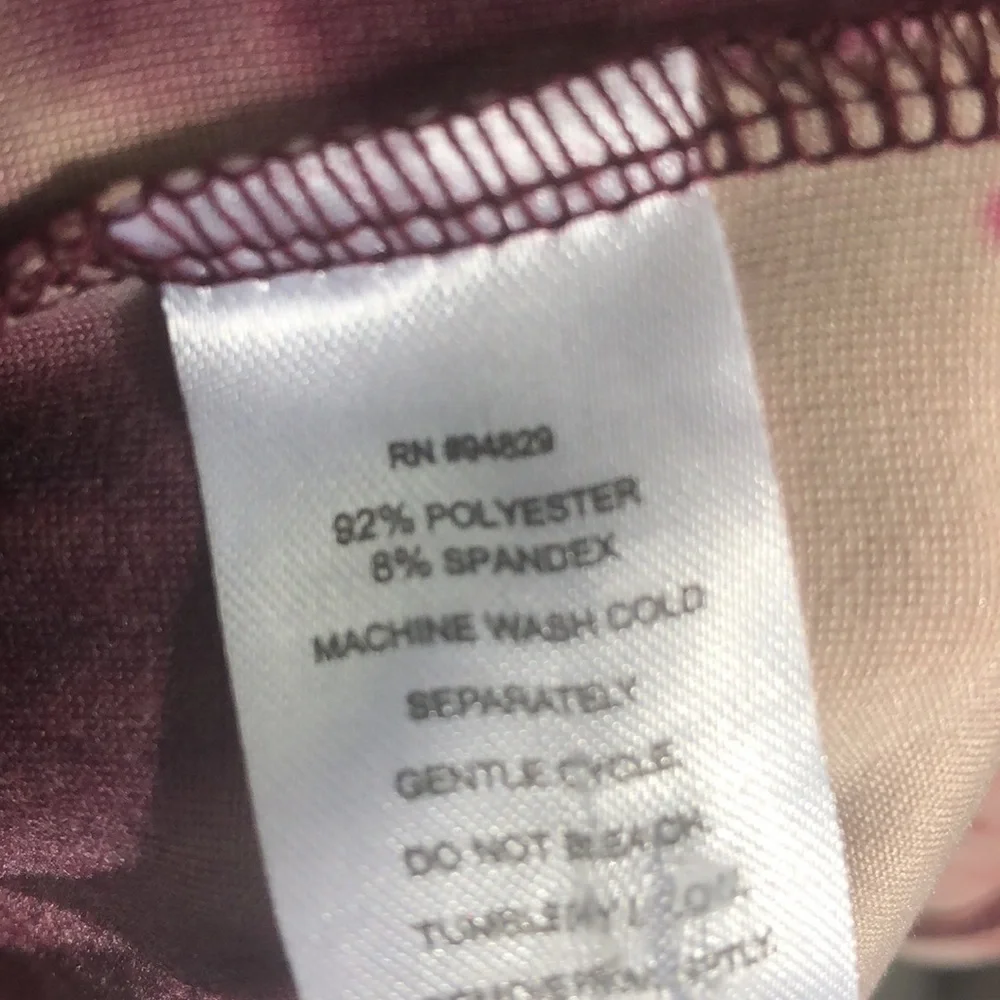 NWT Derek Hart Cut Out Tie Dye Mock Turtleneck